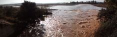 Foto relacionada con: Las 500 hectreas inundadas por el ro Guadmez en Don Benito recuerdan la necesidad de la presa del Golondrn